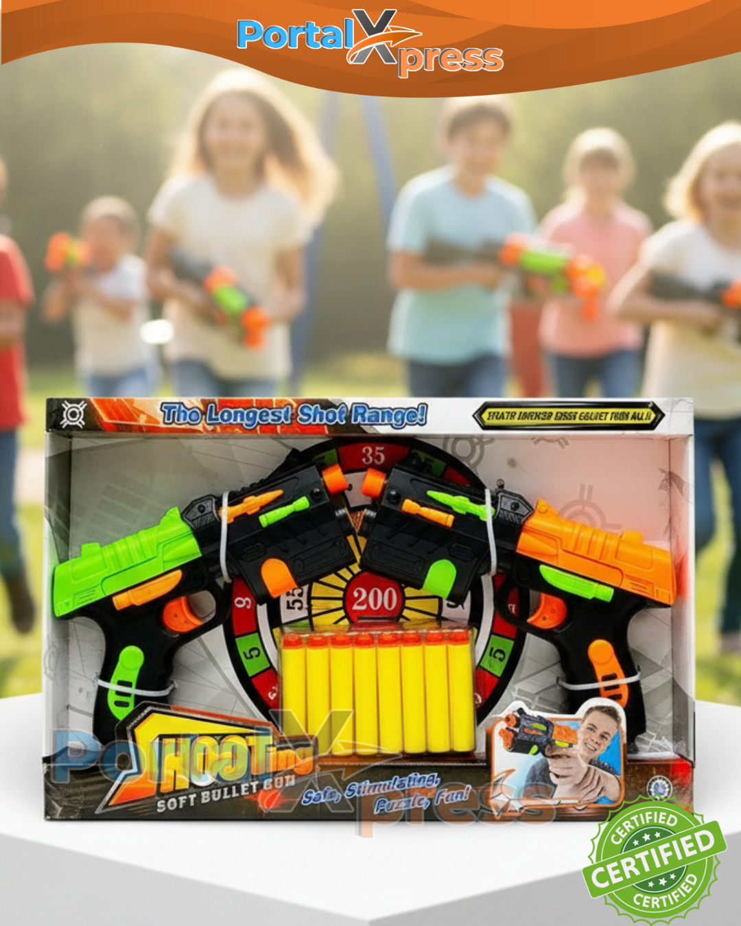 SET 2 PISTOLAS LANZA DARDOS