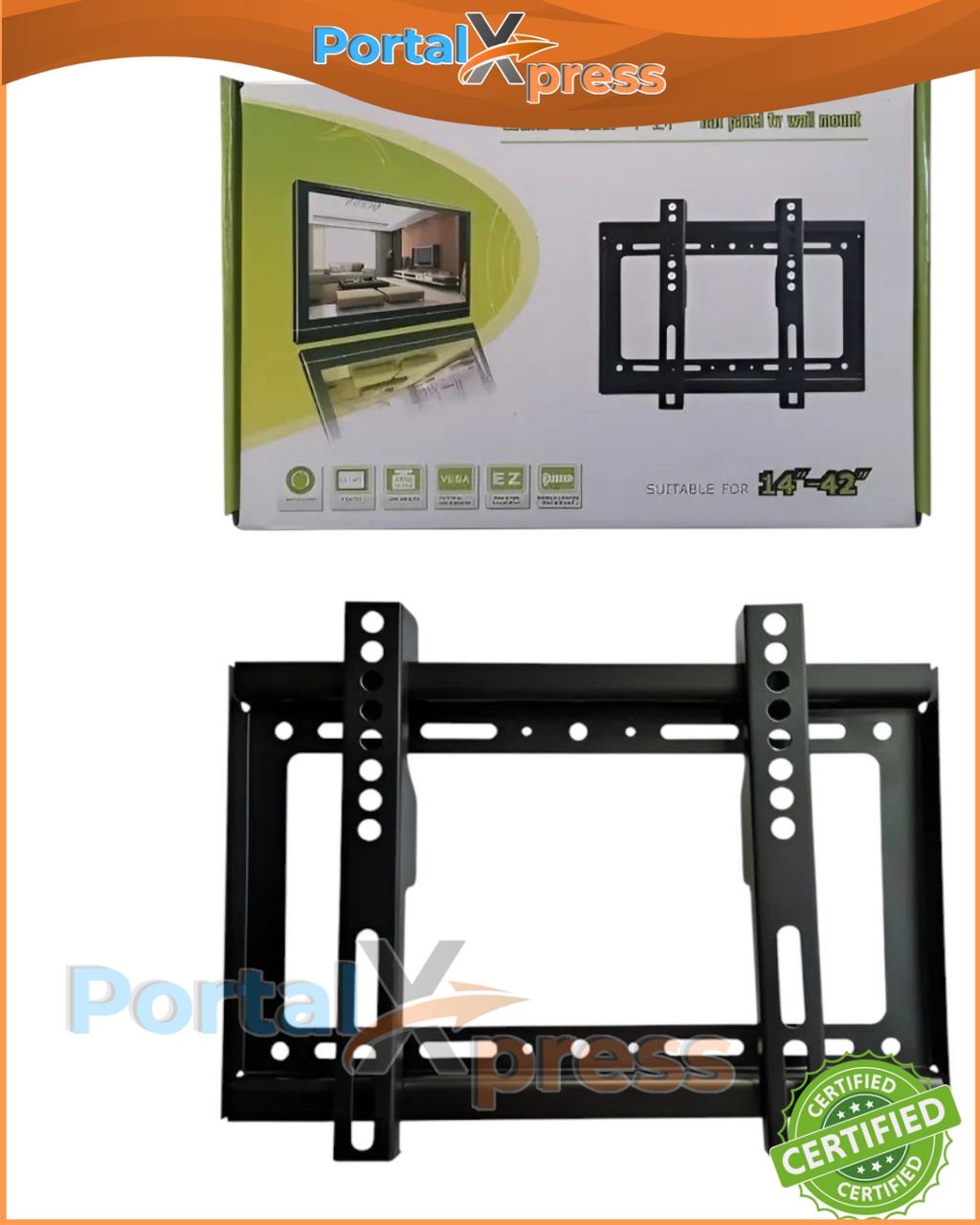 Soporte TV Fijo 14–42″ 25kg