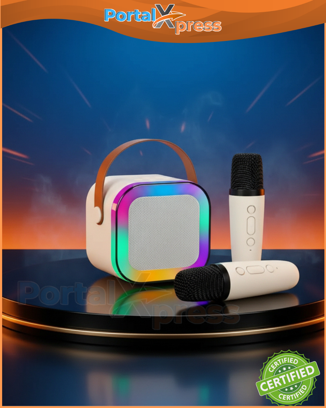 PARLANTE BLUETOOTH 2 MICROFONOS