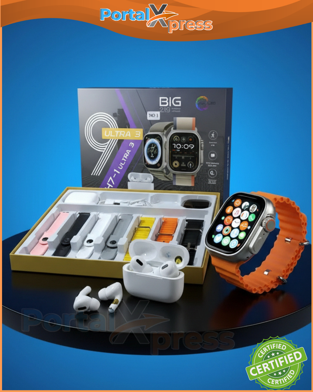 KIT Auricular + Smartwatch c/Malla