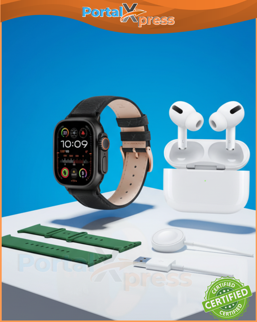 KIT Auricular + Smartwatch c/2 Mallas