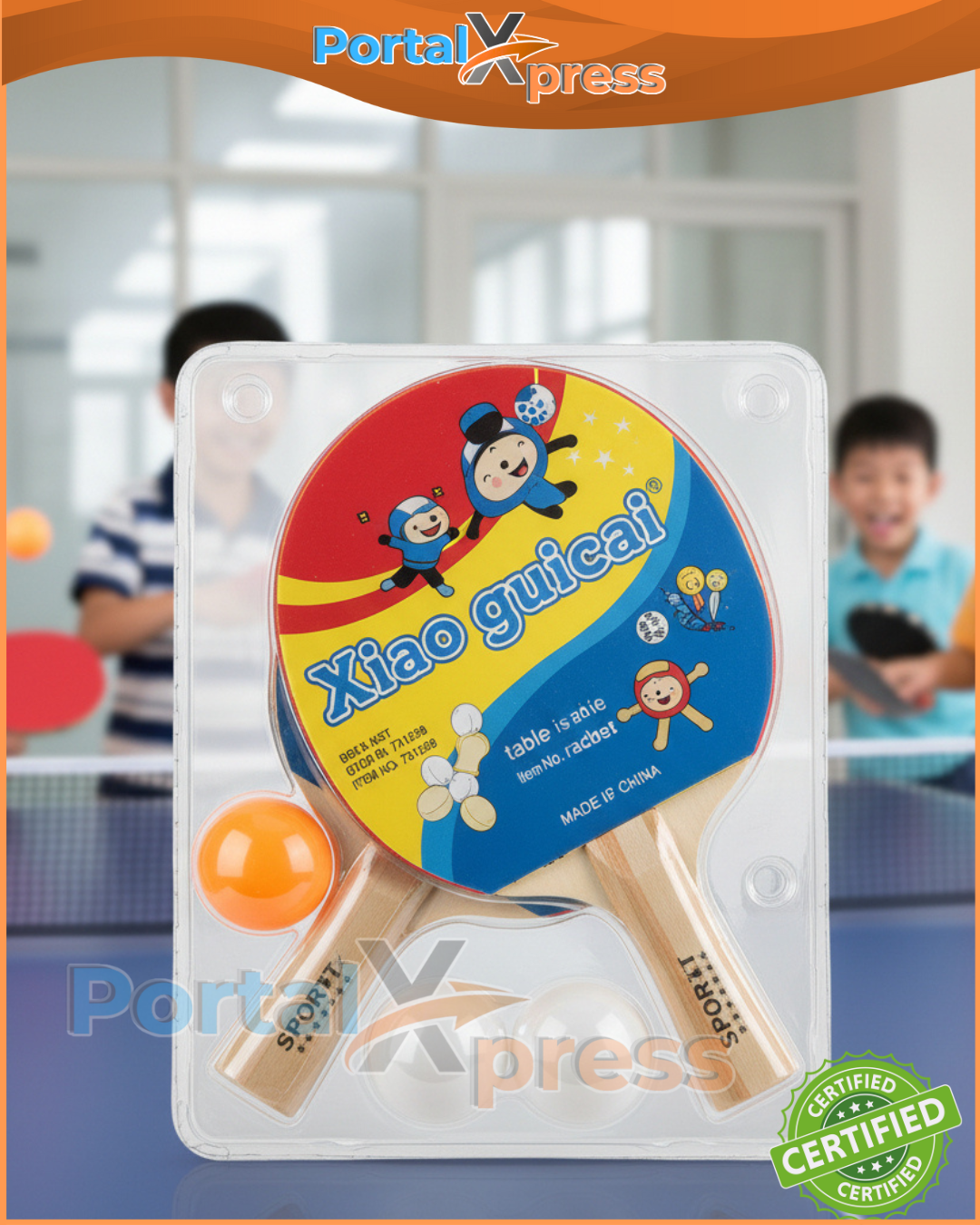 PALETA PING y PONG CON RED